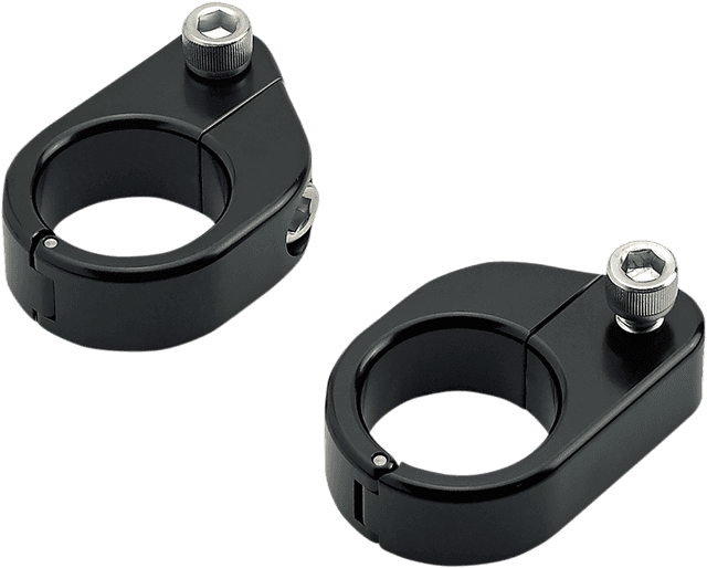 BILTWELL 2210-0520 O/S Speed Clamps - Black Electroplated - Straight — image 1 of 2