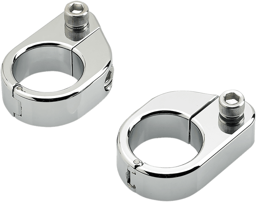BILTWELL 2210-0521 O/S Speed Clamps - Chrome - Straight