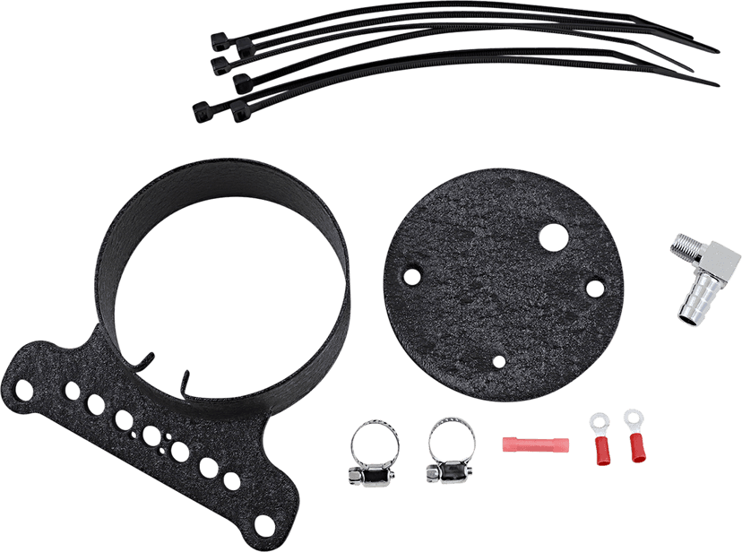 DRAG SPECIALTIES 2210-0546 Single Gauge Bracket - Wrinkle Black — image 2 of 2
