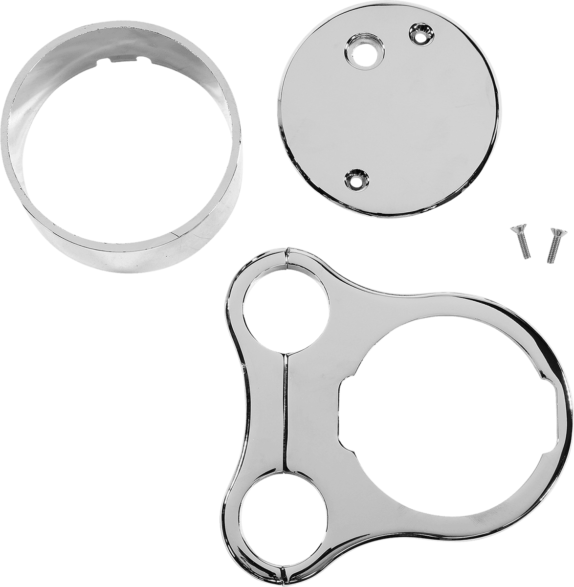 DRAG SPECIALTIES 2210-0561 1.5" T-Bar Gauge Mount - Chrome - For OEM Gauge