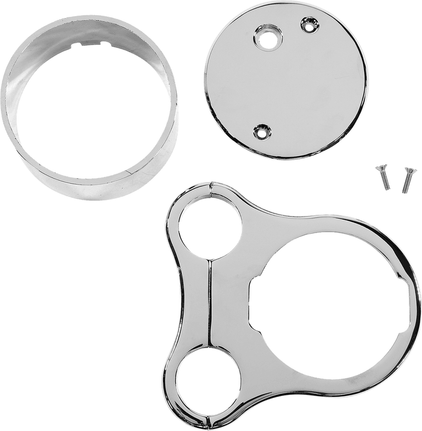 DRAG SPECIALTIES 2210-0561 1.5" T-Bar Gauge Mount - Chrome - For OEM Gauge