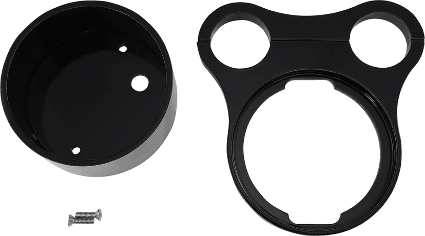 DRAG SPECIALTIES 2210-0563 1.5" T-Bar Gauge Mount - Flat Black - For OEM Gauge