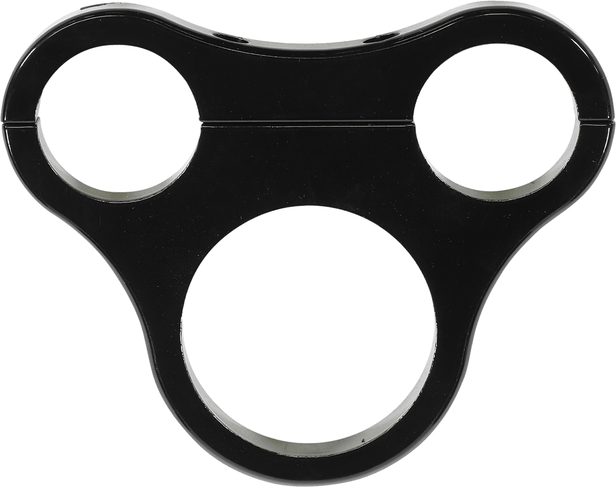 DRAG SPECIALTIES 2210-0565 1.5" T-Bar Gauge Mount - Gloss Black - For Mini Gauge