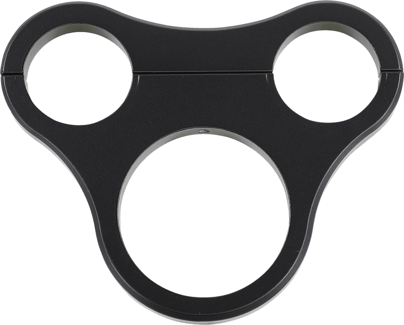 DRAG SPECIALTIES 2210-0566 1.5" T-Bar Gauge Mount - Flat Black - For Mini Gauge