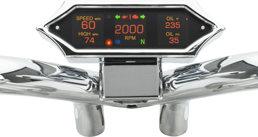 DAKOTA DIGITAL 2210-0600 Speedometer - Spiked - Chrome — image 3 of 3