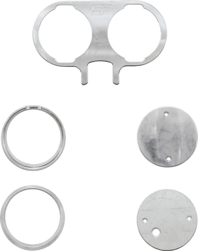 SLYFOX 2210-0612 Gauge Mount - Dual - Unfinished - Dyna — image 1 of 2