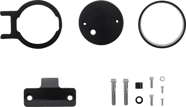 SLYFOX 2210-0615 Gauge Mount - Single - Black - Dyna