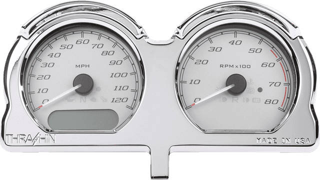 THRASHIN SUPPLY CO. 2210-0632 Gauge Relocation Kit - Front - Chrome — image 3 of 5