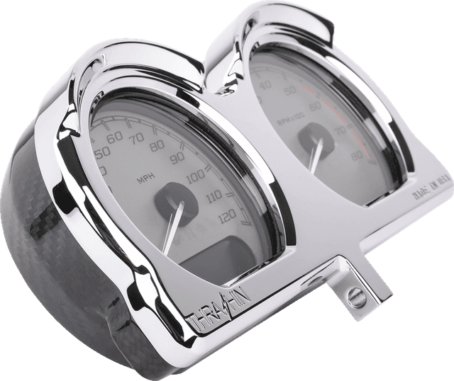 THRASHIN SUPPLY CO. 2210-0632 Gauge Relocation Kit - Front - Chrome — image 1 of 5
