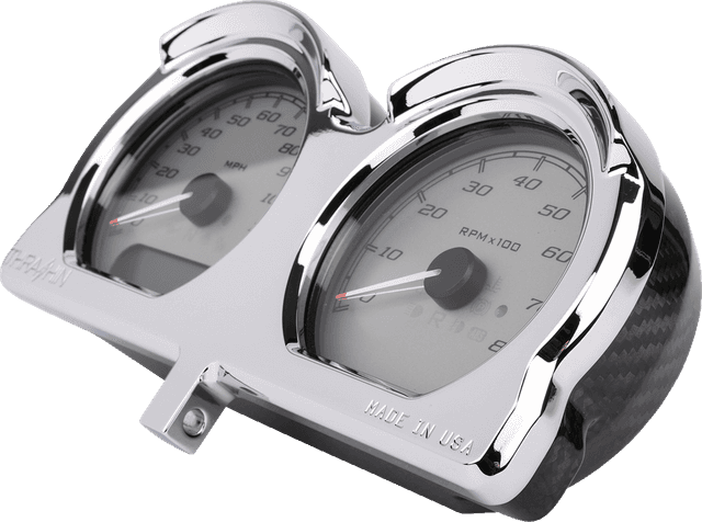 THRASHIN SUPPLY CO. 2210-0632 Gauge Relocation Kit - Front - Chrome — image 2 of 5