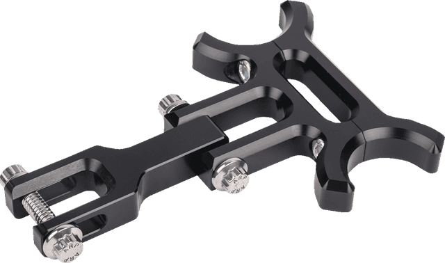 THRASHIN SUPPLY CO. 2210-0633 Holeshot riser gauge relocation mounting bracket - Black