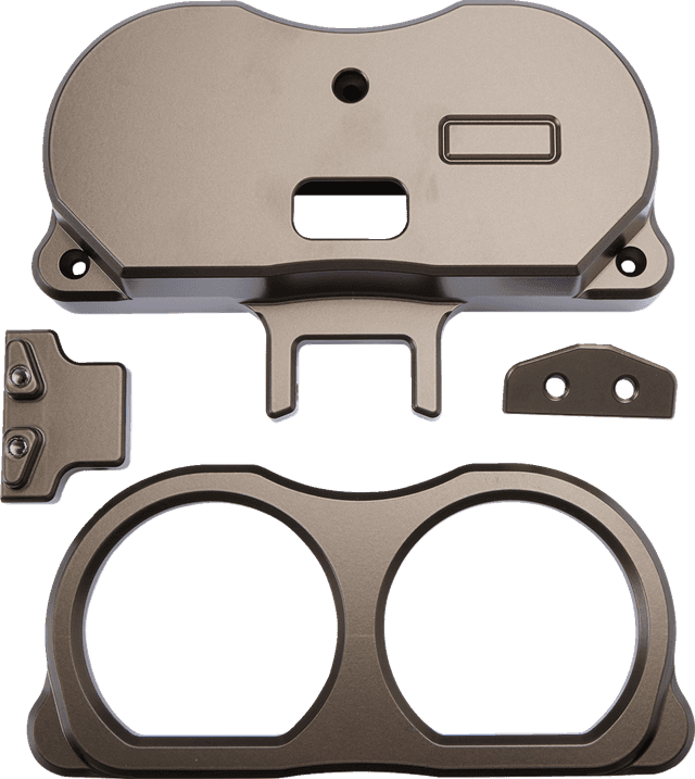 LA CHOPPERS 2210-0654 Gauge Mount - Dual - Bronze - FLT — image 1 of 2