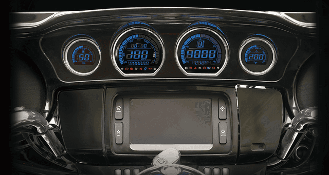 KOSO NORTH AMERICA 2210-0663 HD-03 - Four-Piece LCD Gauge Kit - Eight Changeable Colors — image 3 of 5