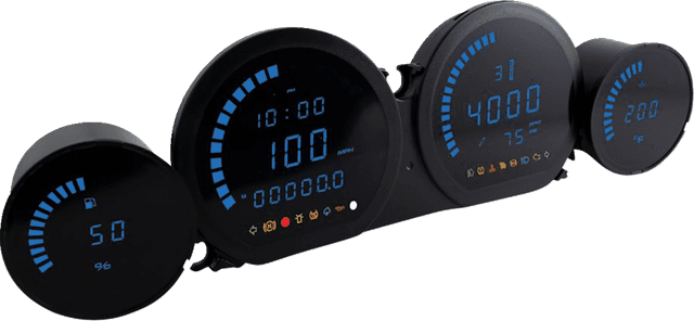 KOSO NORTH AMERICA 2210-0664 HD-03L Gauge Kit - Blue Display — image 1 of 2