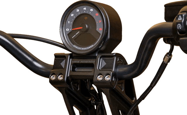 KODLIN USA 2210-0670 Speedometer Gauge Bucket Mount - For Fastback Riser - Black - HD Softail — image 2 of 2
