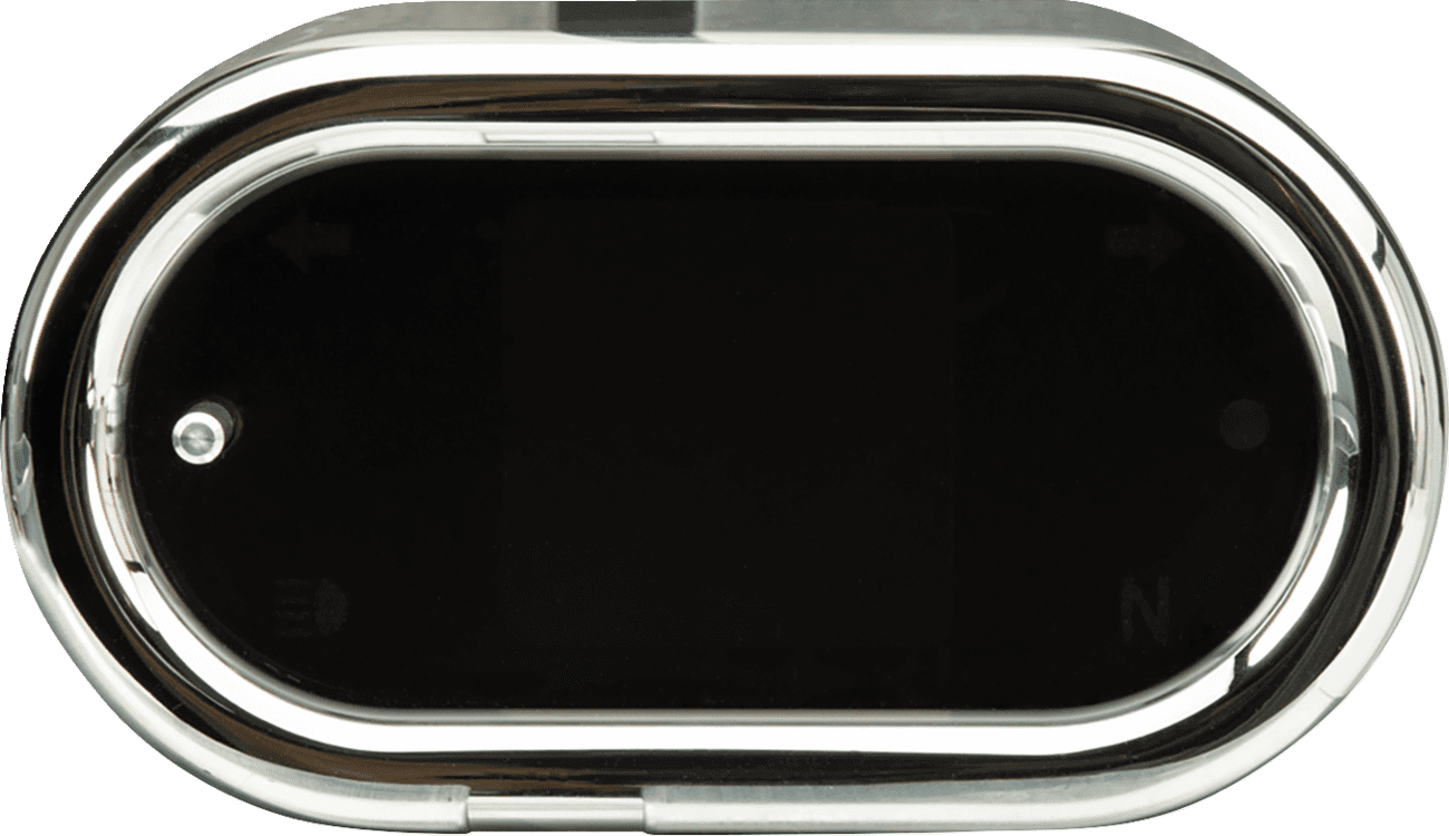 DAKOTA DIGITAL 2210-0681 Handle Bar Mount Speedometer - With Signals - Oval - Chrome