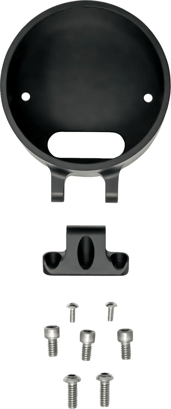 KODLIN USA 2210-0693 Round Gauge Bezel - For Ascent Pro Riser - Anodized Black - HD Softail '22-'26 — image 1 of 2