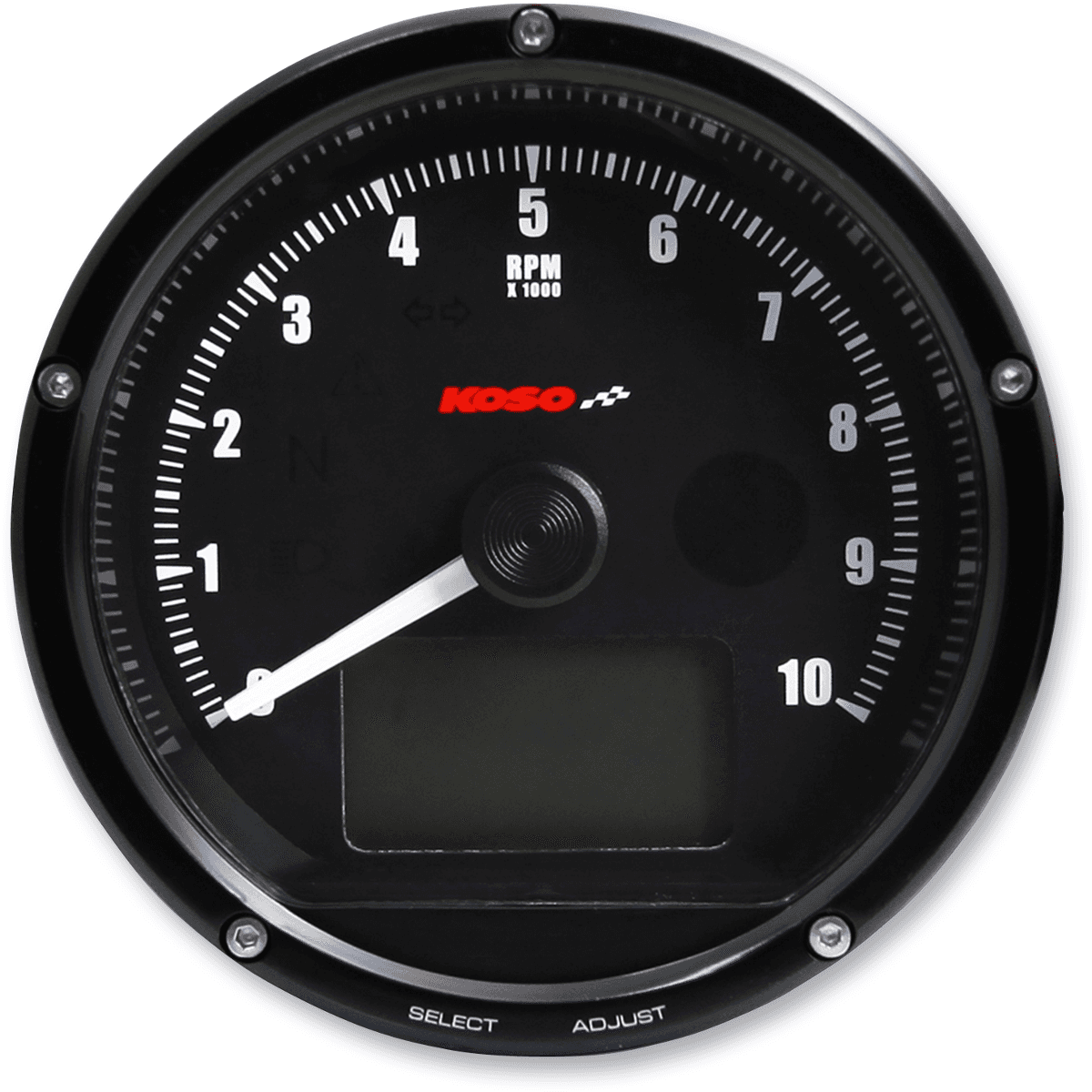 KOSO NORTH AMERICA 2211-0131 TNT-01R Universal Electronic Speedometer/Tachometer - Black Face/Casing