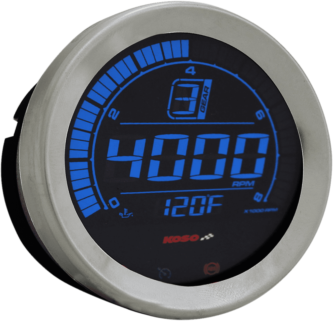 KOSO NORTH AMERICA 2211-0157 4" Tachometer - Chrome