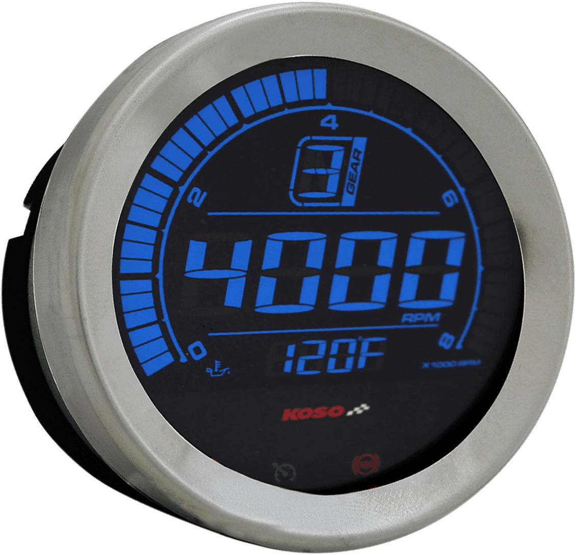 KOSO NORTH AMERICA 2211-0157 4" Tachometer - Chrome