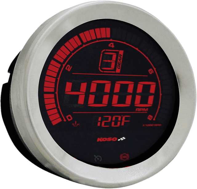 KOSO NORTH AMERICA 2211-0157 4" Tachometer - Chrome — image 2 of 2