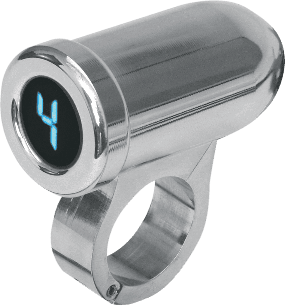 DAKOTA DIGITAL 2212-0140 1" Auto Programming Gear Indicator - Chrome - Blue Display