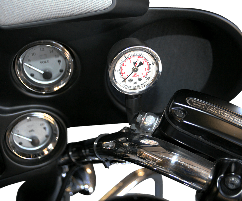 FEULING OIL PUMP CORP. 2212-0435 Remote Oil Pressure Gauge/Line Kit - Black - HD — image 2 of 2