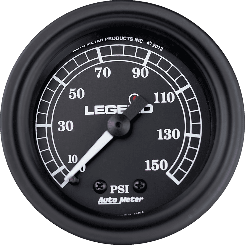 LEGEND SUSPENSION 2212-0484 Fairing Mounted LED Backlit PSI Gauges - Black