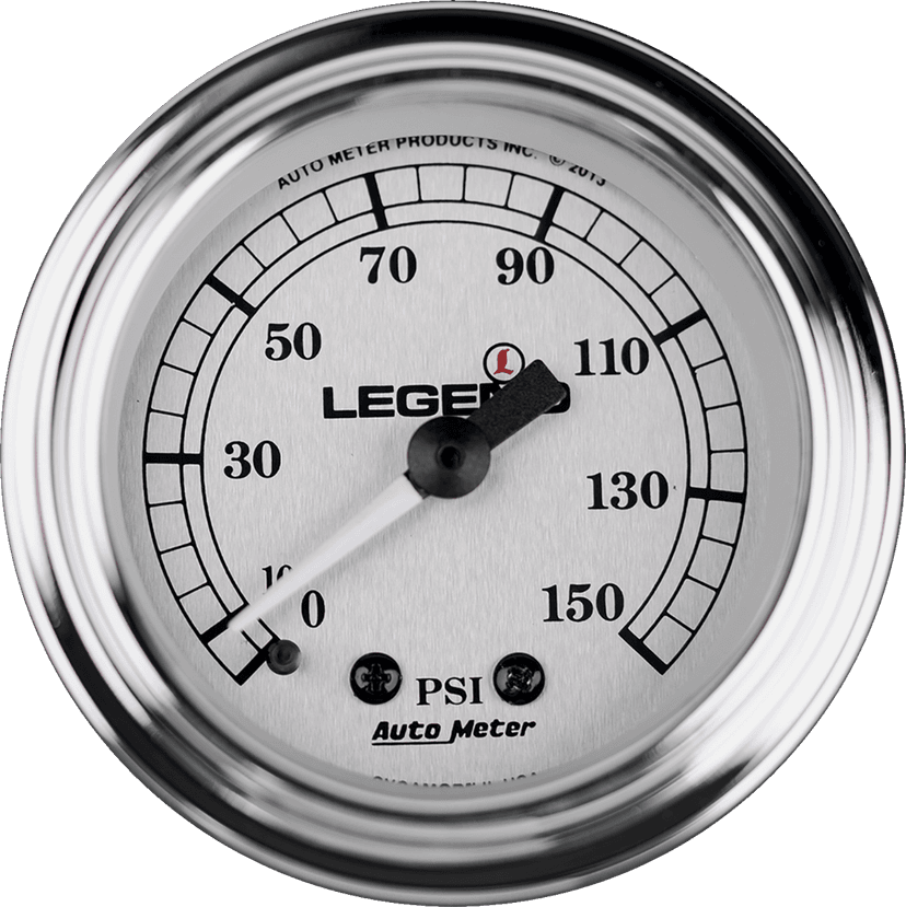 LEGEND SUSPENSION 2212-0485 Fairing Mounted LED Backlit PSI Gauges - Silver