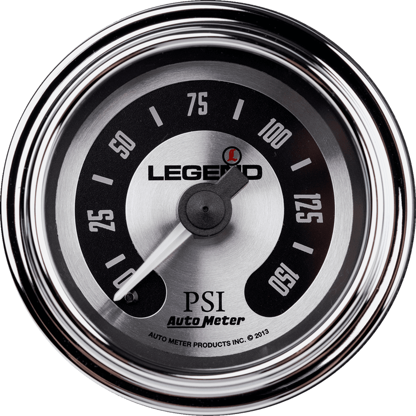 LEGEND SUSPENSION 2212-0492 Fairing Mounted LED Backlit PSI Gauges - Spun Aluminum