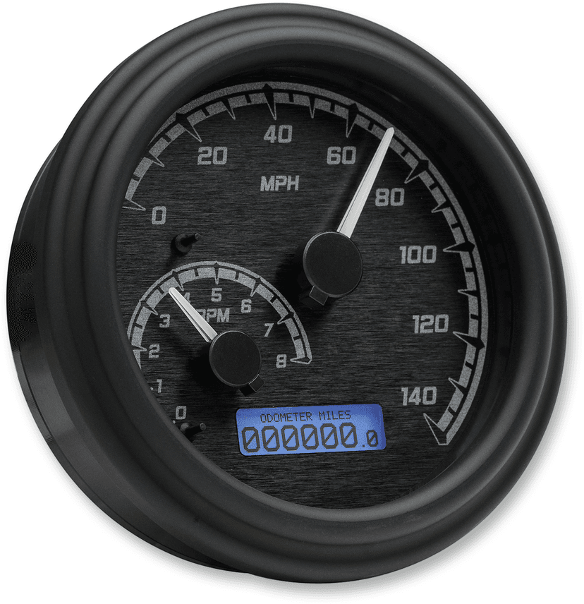 DAKOTA DIGITAL 2212-0506 MVX Series Fatbob Analog/Digital Gauge System - Black/Gray/Black — image 2 of 2