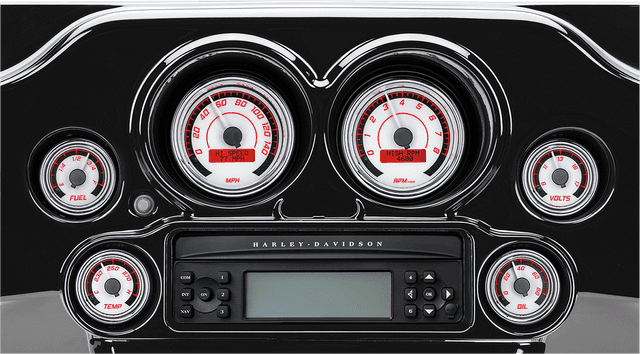 DAKOTA DIGITAL 2212-0572 MVX-8K Series Analog/Digital 2-Gauge Kit - Chrome Bezel - Black Face with Gray Background — image 4 of 5