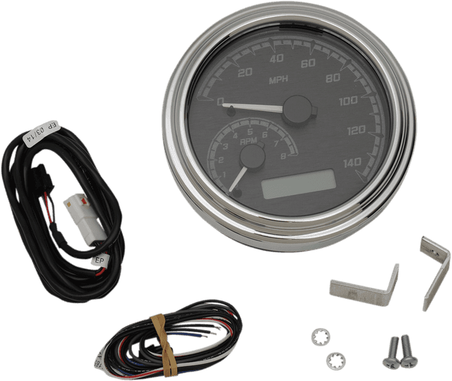 DAKOTA DIGITAL 2212-0578 MVX Series Analog Gauge System - Black/Gray/Chrome