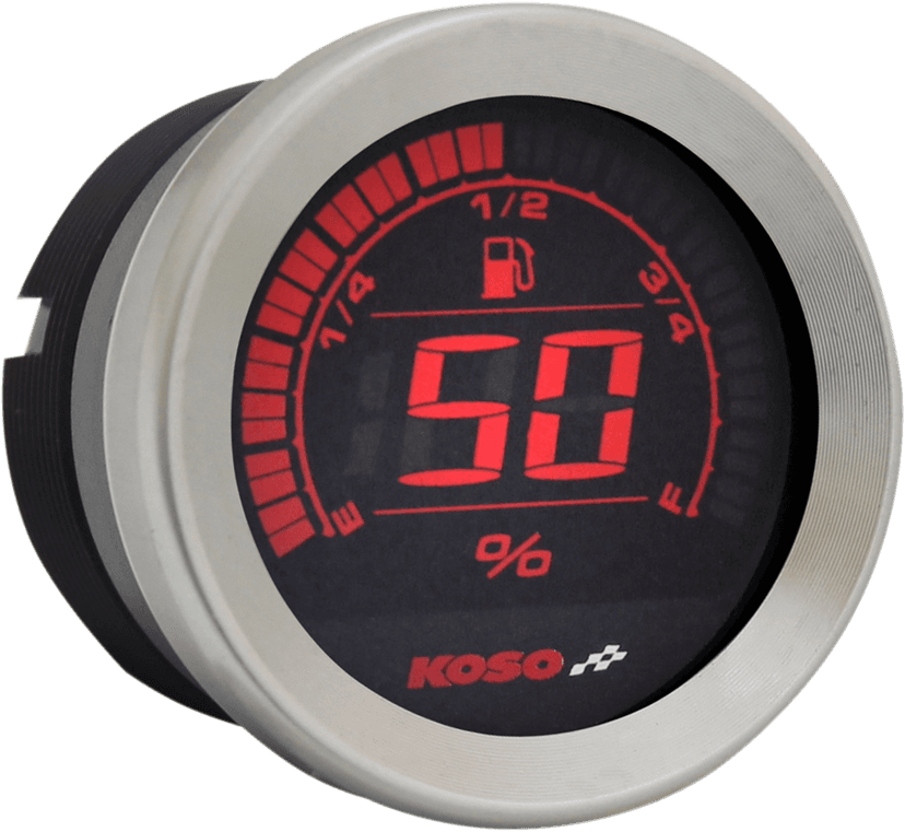 KOSO NORTH AMERICA 2212-0601 2" Fuel Level Gauge - Chrome — image 2 of 2