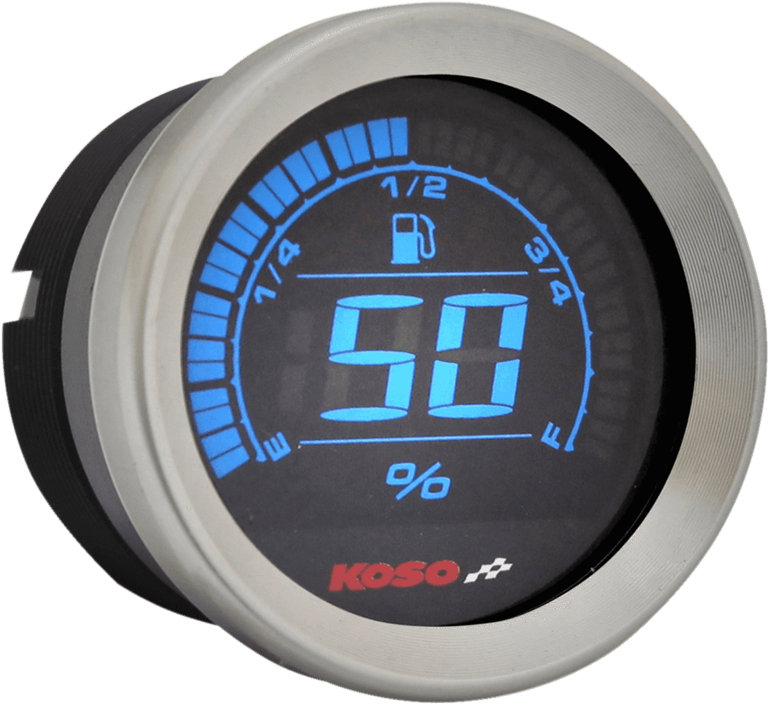 KOSO NORTH AMERICA 2212-0601 2" Fuel Level Gauge - Chrome