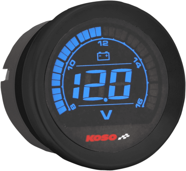 KOSO NORTH AMERICA 2212-0604 2" Voltmeter Gauge - Black — image 1 of 2
