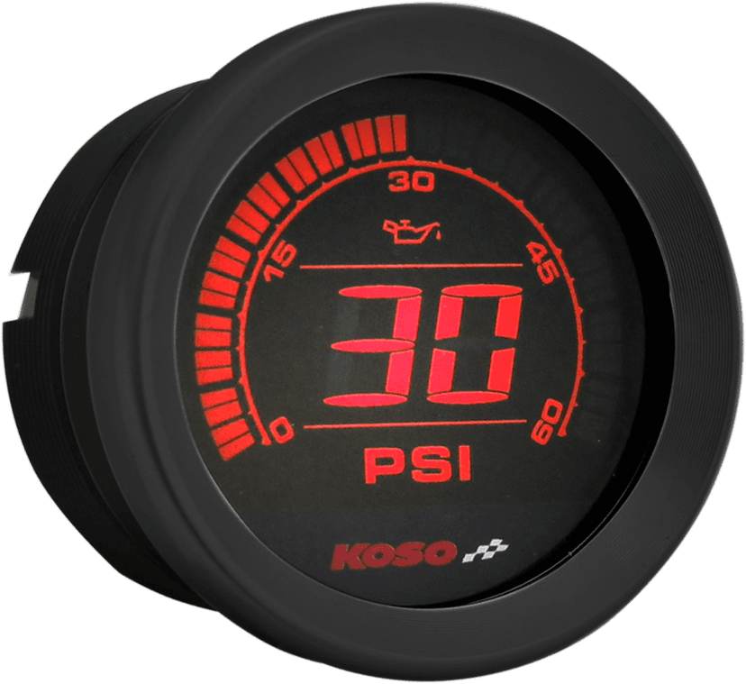 KOSO NORTH AMERICA 2212-0606 2" Oil Pressure Gauge - Black — image 2 of 2