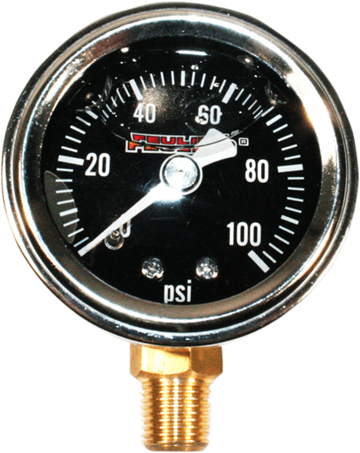 FEULING OIL PUMP CORP. 2212-0609 Liquid Filled Oil Pressure Gauge - 1.5" Dial - 1/8" Bottom Port - Black Face