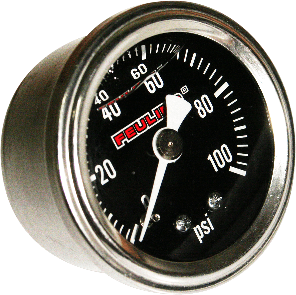 FEULING OIL PUMP CORP. 2212-0611 Liquid Filled Oil Pressure Gauge - 1.5" Dial - 1/8" Back Port - Black Face