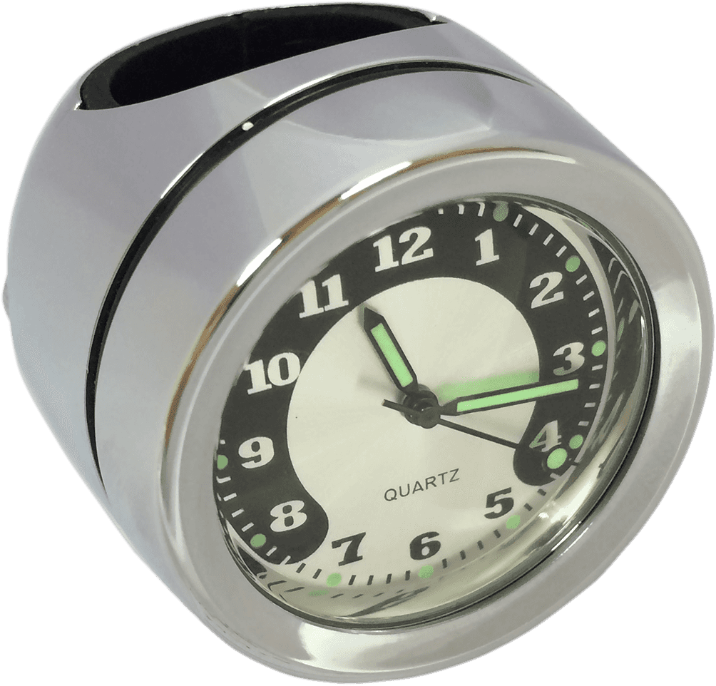 DRAG SPECIALTIES 2212-0725 Handlebar Mount Clock - Chrome - For 1" Bar