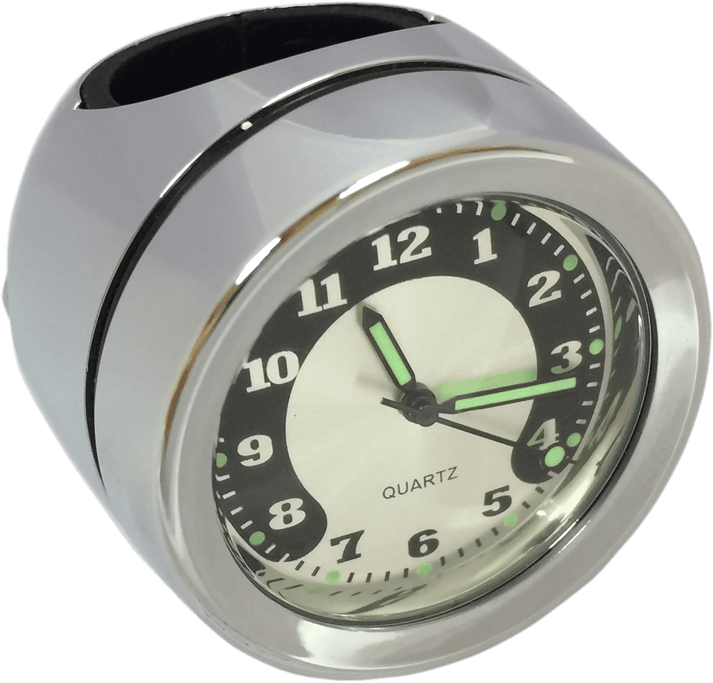 DRAG SPECIALTIES 2212-0725 Handlebar Mount Clock - Chrome - For 1" Bar
