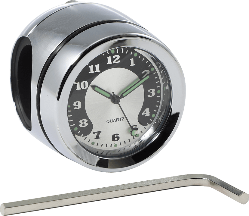 DRAG SPECIALTIES 2212-0725 Handlebar Mount Clock - Chrome - For 1" Bar — image 2 of 2