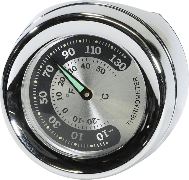DRAG SPECIALTIES 2212-0726 Handlebar Mount Thermometer - Chrome - For 1.25" Bar — image 2 of 3