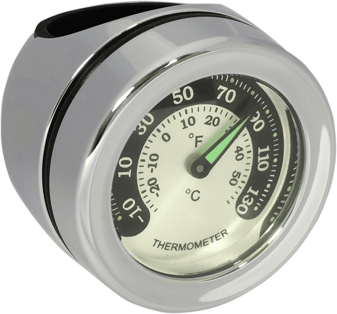 DRAG SPECIALTIES 2212-0726 Handlebar Mount Thermometer - Chrome - For 1.25" Bar
