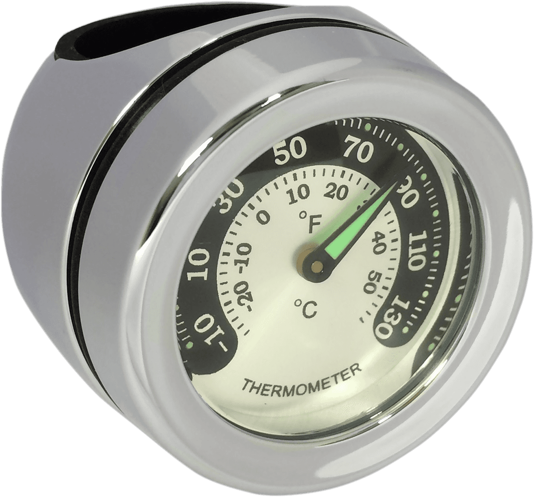 DRAG SPECIALTIES 2212-0726 Handlebar Mount Thermometer - Chrome - For 1.25" Bar
