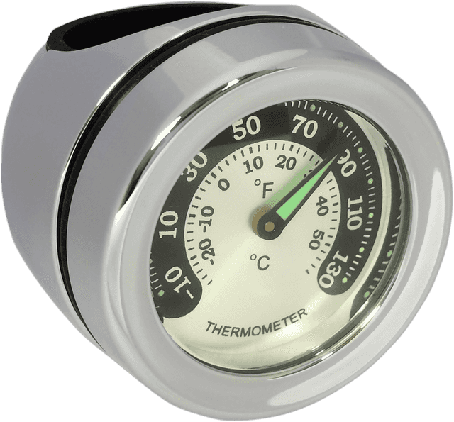 DRAG SPECIALTIES 2212-0726 Handlebar Mount Thermometer - Chrome - For 1.25" Bar — image 1 of 3