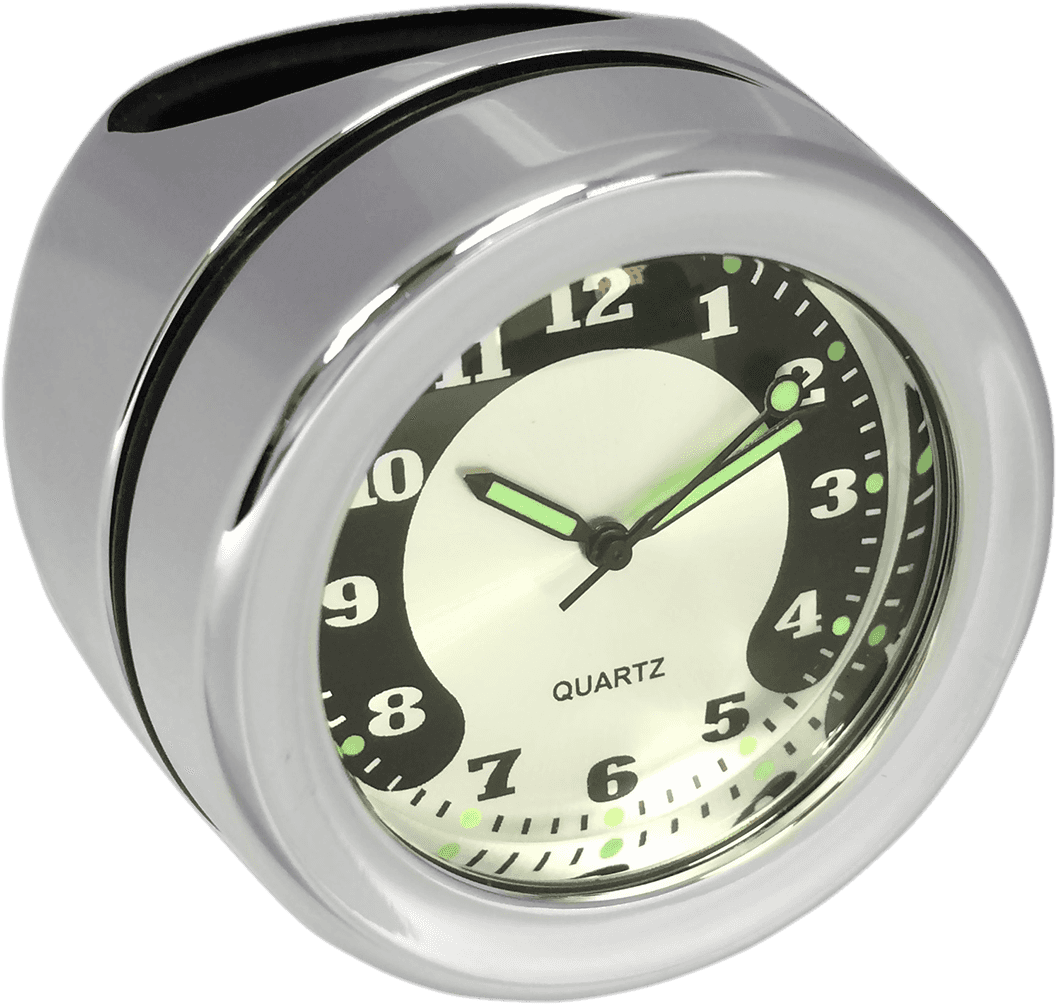 DRAG SPECIALTIES 2212-0727 Handlebar Mount Clock - Chrome - For 1.25" Bar