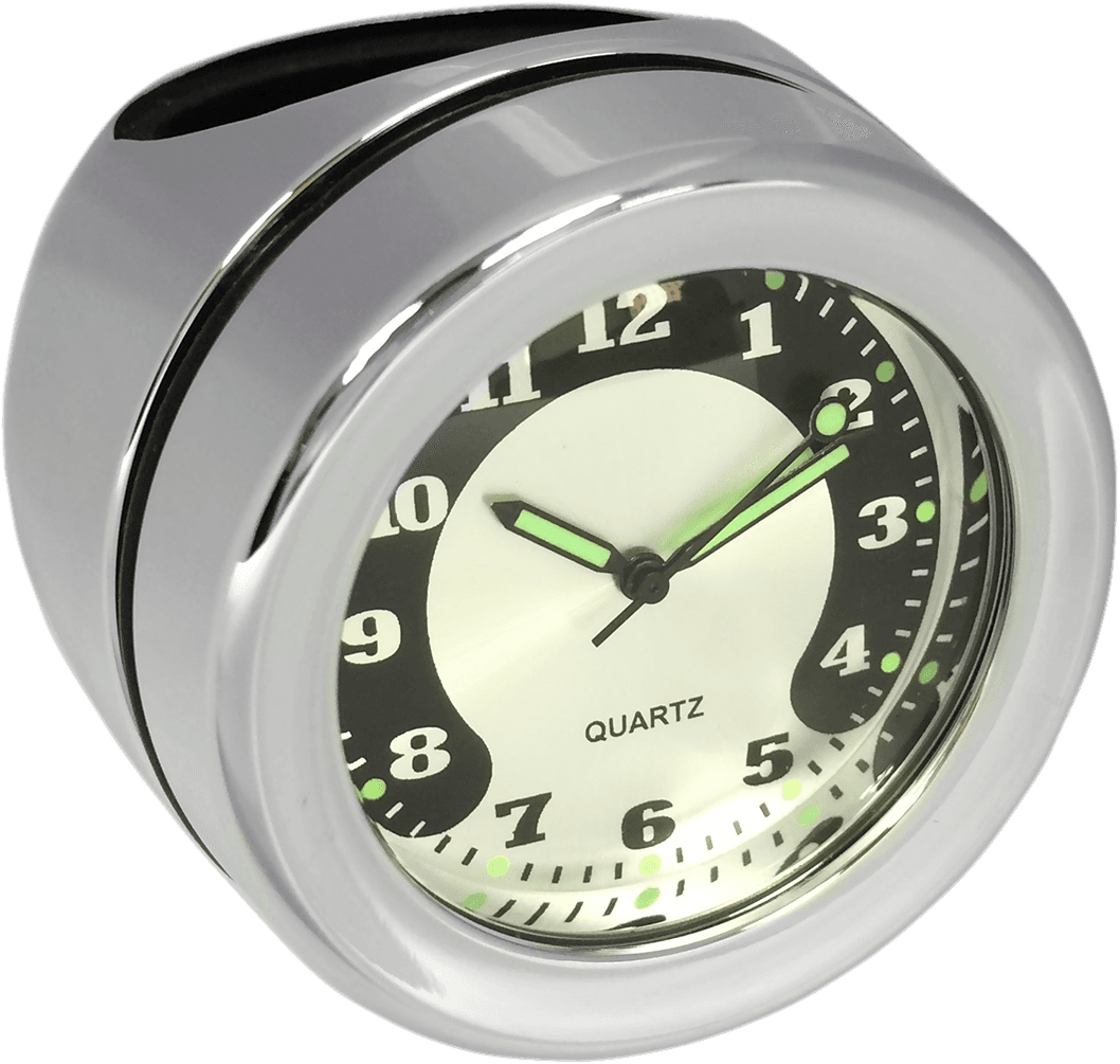 DRAG SPECIALTIES 2212-0727 Handlebar Mount Clock - Chrome - For 1.25" Bar