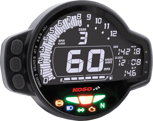 KOSO NORTH AMERICA 2212-0832 MS-01 Multifunctional Gauge - Universal — image 1 of 3