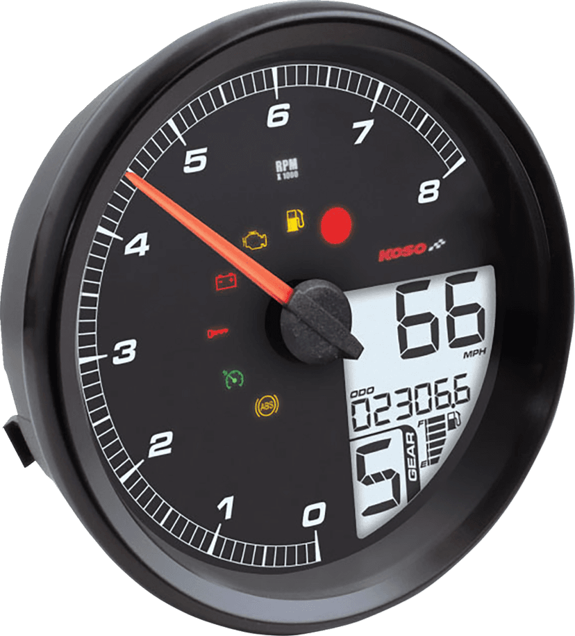 KOSO NORTH AMERICA 2212-0893 HD-05 Multifunction Meter - Black — image 1 of 5